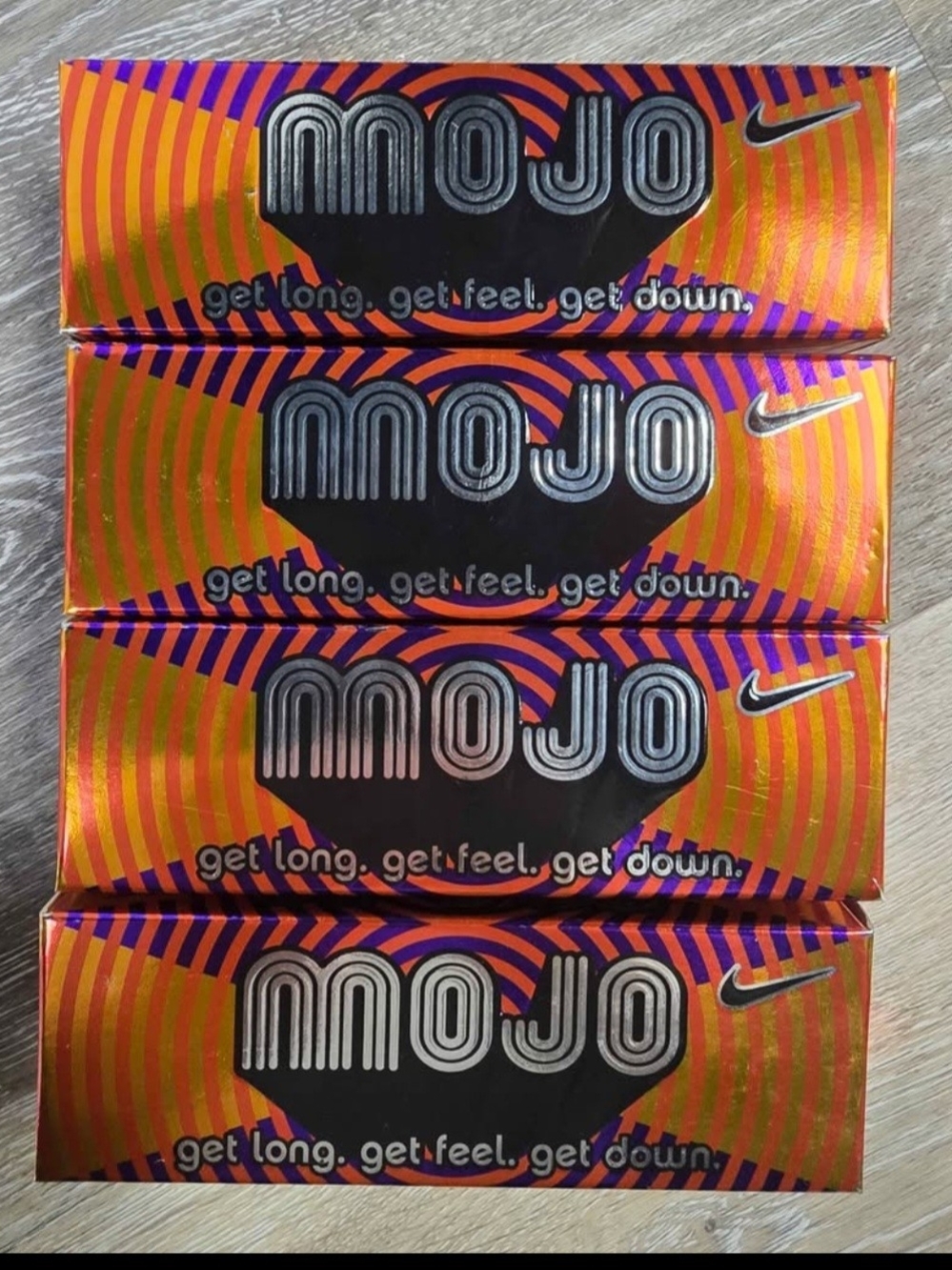 Nike Mojo Golf Balls - Orange and Purple Packaging collectibles